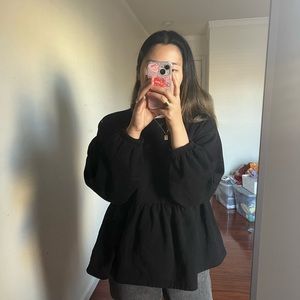 Zara ruffled sweatshirt